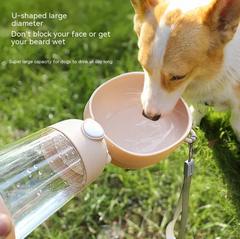 Portable Dog Water Bottle for Travel, Hiking & Outdoor Adventures